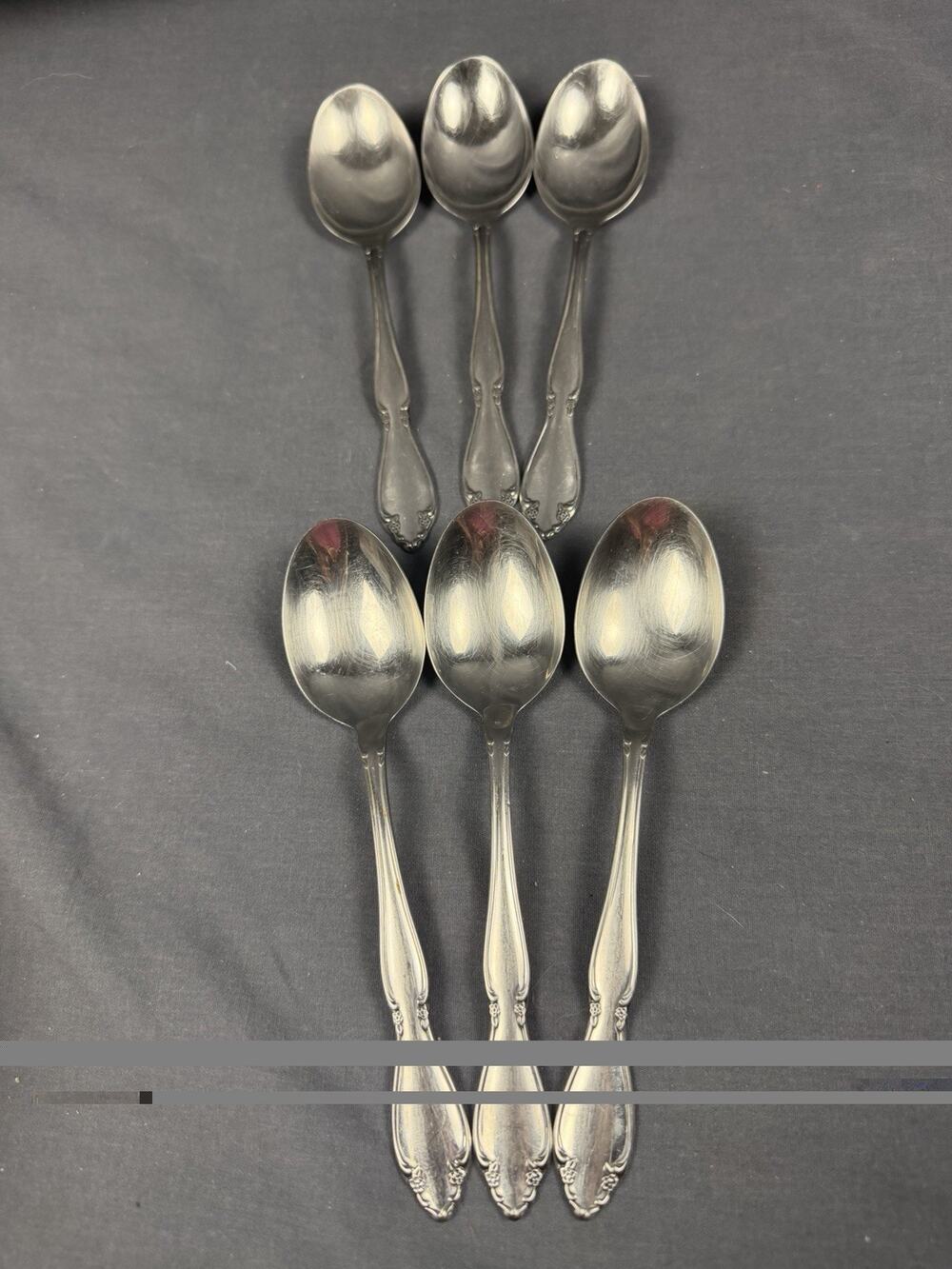 ONEIDA TABLE SPOONS X6 STAINLESS BERKELEY SQUARE CUTLERY